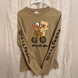 Teddy Fresh Ride or Die Long Sleeve Tee Size Medium